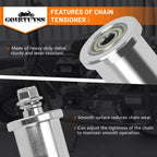 8mm Chain Tensioner w/1.75in Roller for Coleman CT100U Silver