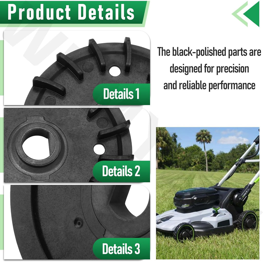 Lawn Mower Blade Part Kit Part/Fan, Bolts, Nuts and Washer Replacement Kit for Dual Blades Compatible with EGO Power+