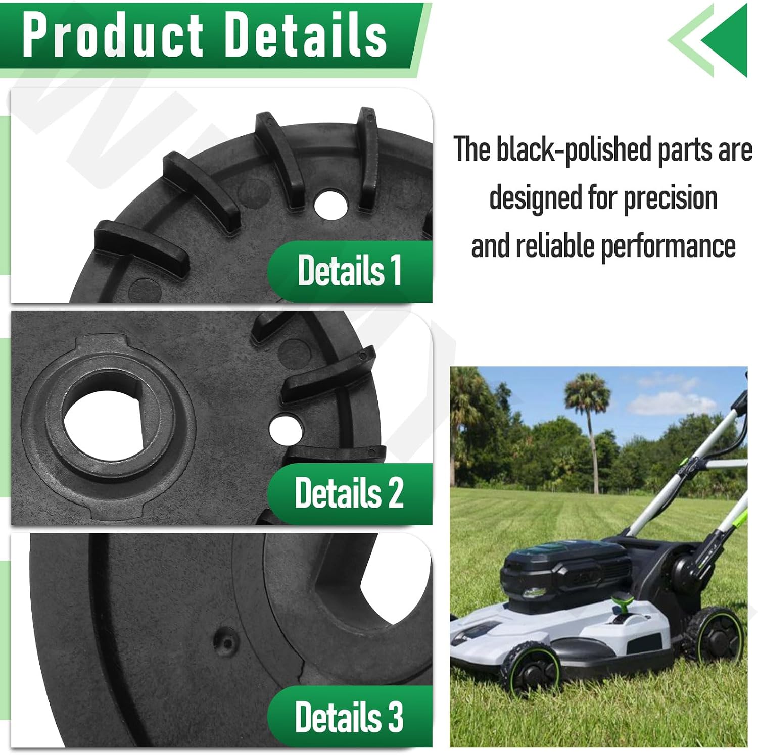 Lawn Mower Blade Part Kit Part/Fan, Bolts, Nuts and Washer Replacement Kit for Dual Blades Compatible with EGO Power+