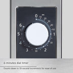 NE-1025F Compact Light-Duty Commercial Microwave Countertop Oven with 6-Minute Electronic Dial Control Timer, Bottom