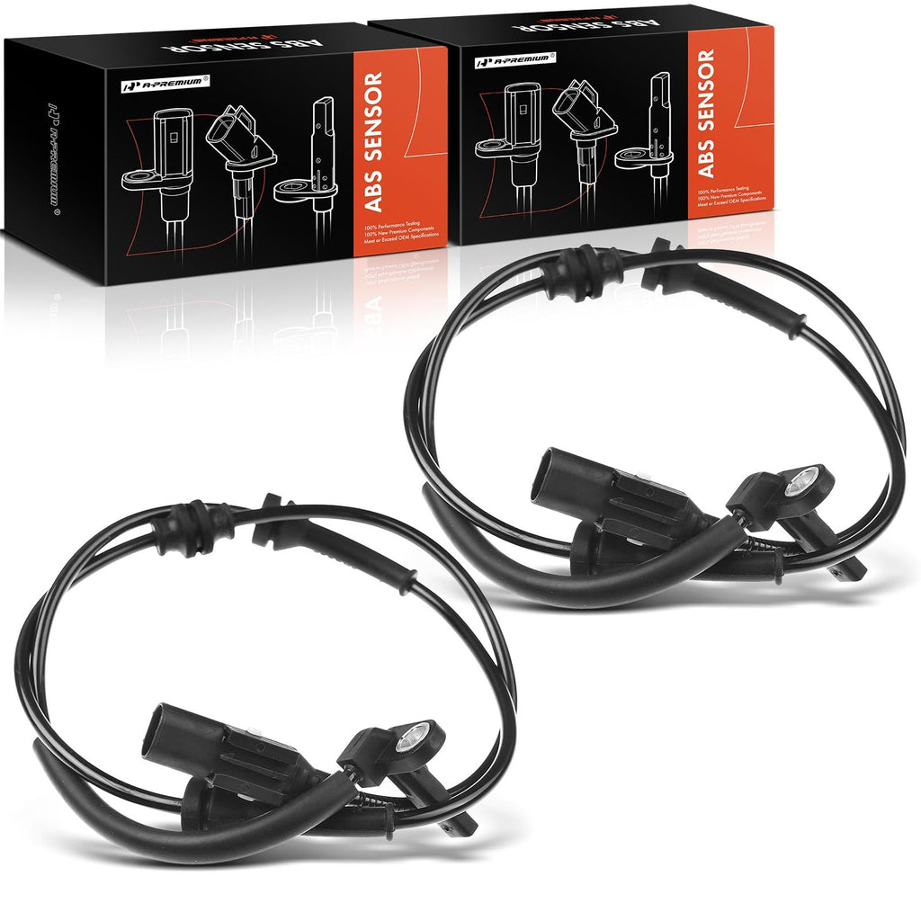 A-Premium Set of 2 Front ABS Wheel Speed Sensor Compatible with Ram