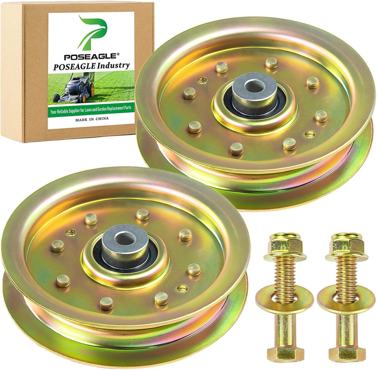 2 Pack 756-04129b Idler Pulley 4.25 for Cub Cadet 50" RZT50 Mower