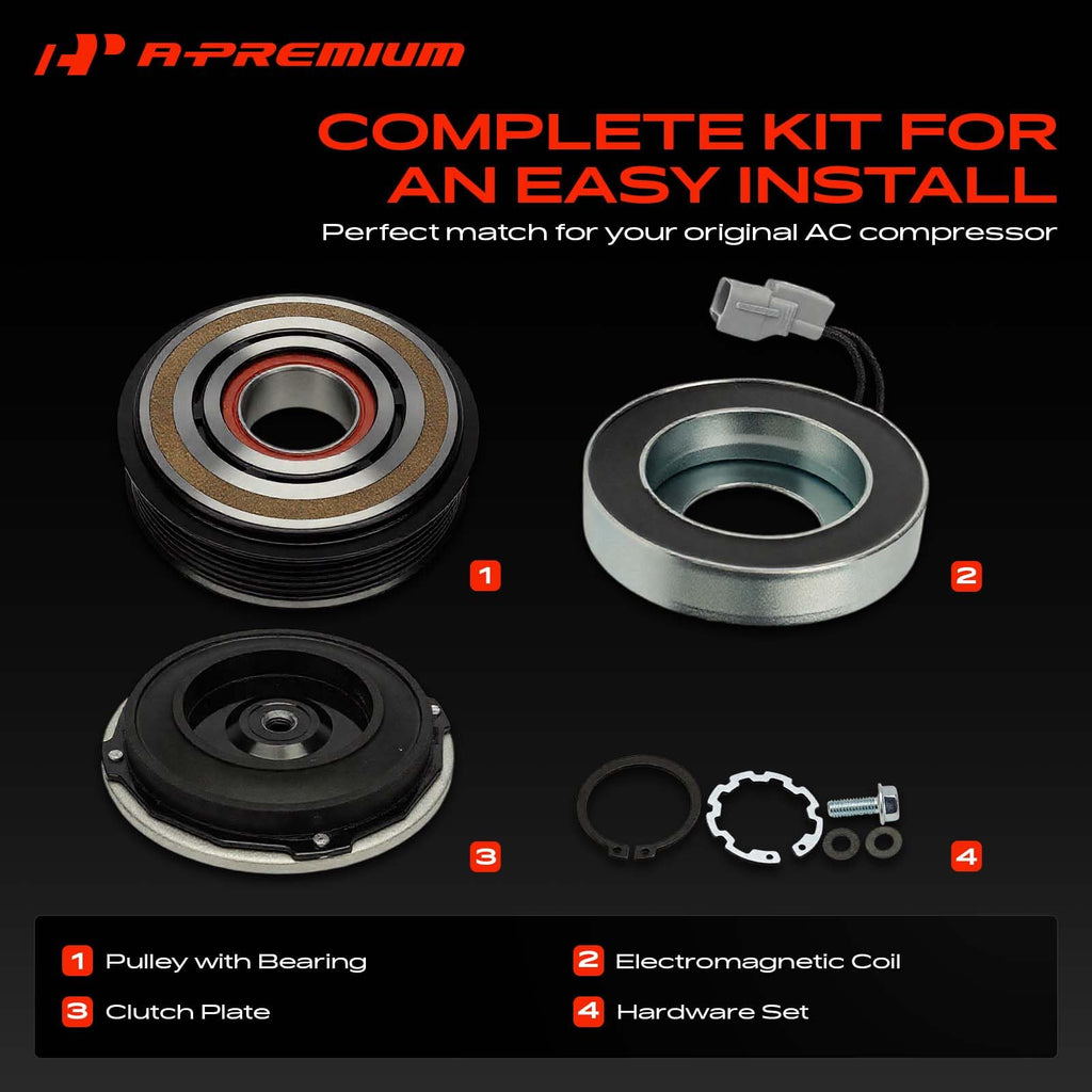 A-Premium Air Conditioner AC Compressor Clutch Kit