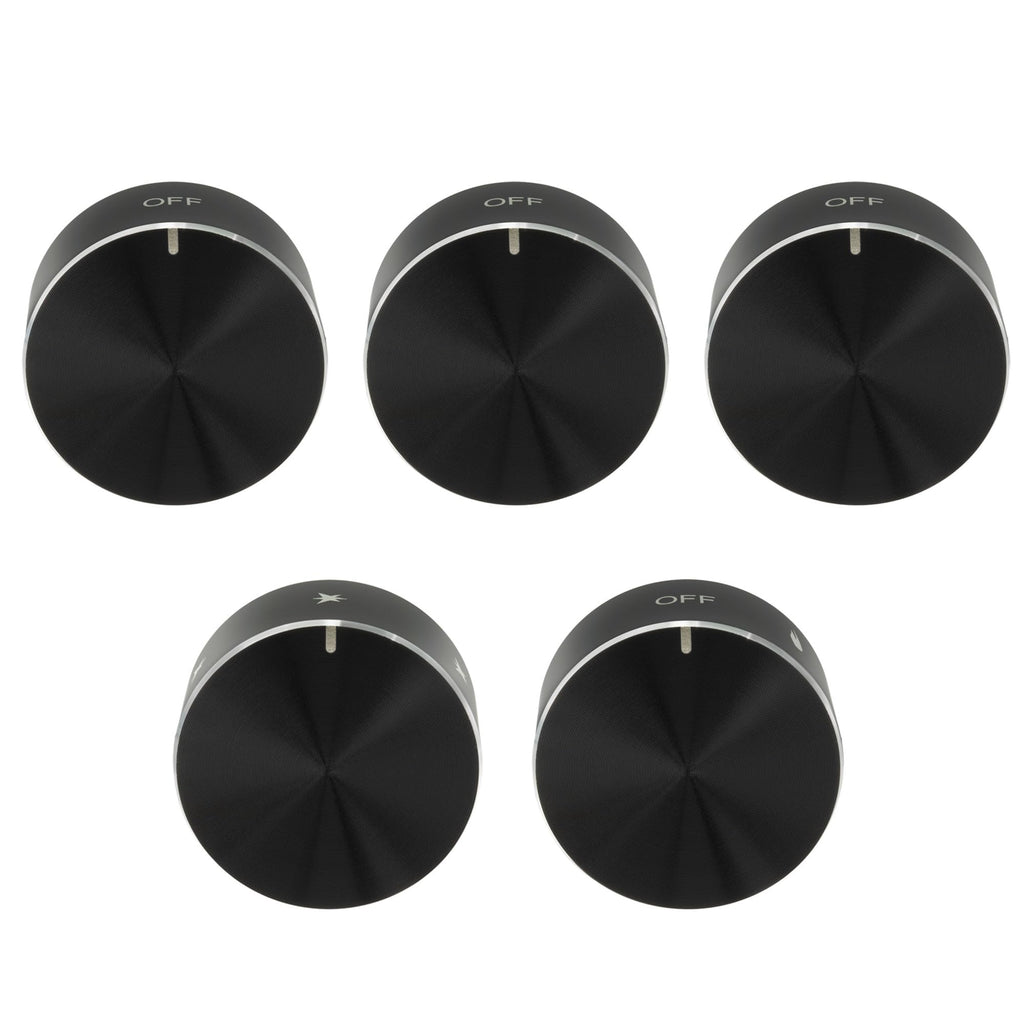 RecPro RV Replacement Knobs for Cooktop or Range 5 Pack