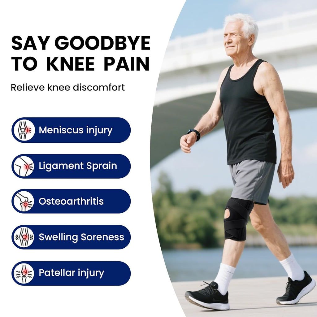 Knee Brace for Men & Women - ACL, MCL, Meniscus Tear Support & Arthritis Pain Relief - Stabilizing Knee Braces