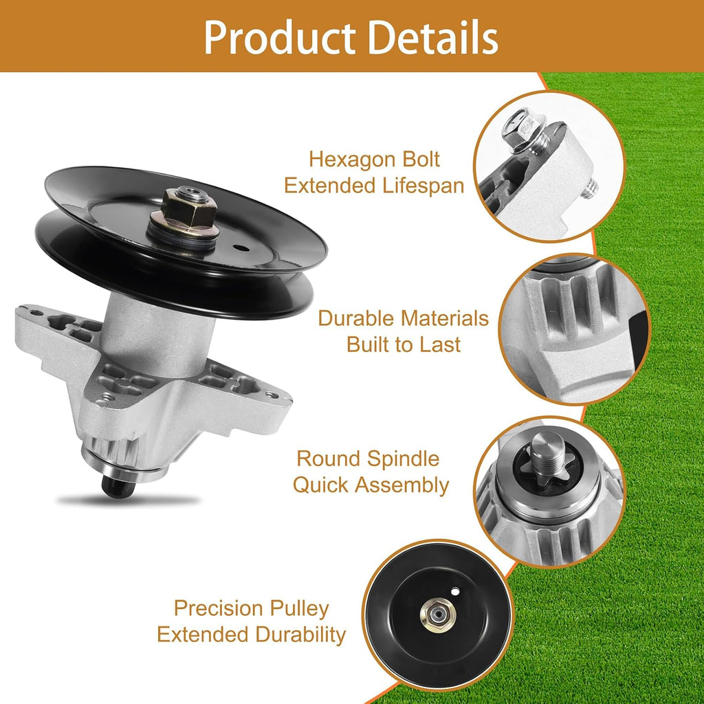 618-04126 918-04126 Spindle Assembly 618-04125A, 918-04126A, 918-04126B, 918-04125, 918-04125A, 918-04125B Replace for MTD Cub Cadet for Troy Bilt RZT50 LT1050 50" Deck Lawn Mower 1120370