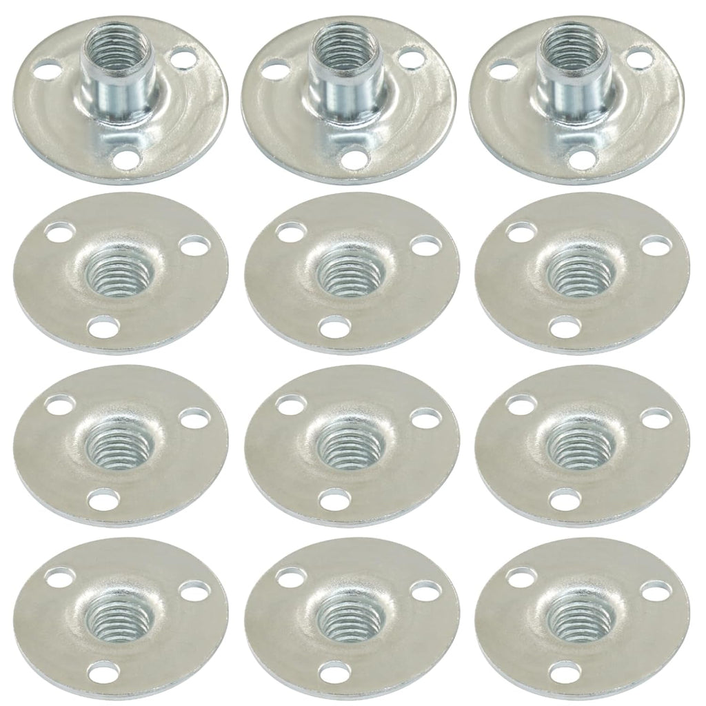 10 Pcs M8 Brad Hole T Nut Carbon Steel Screw-in T-Nuts