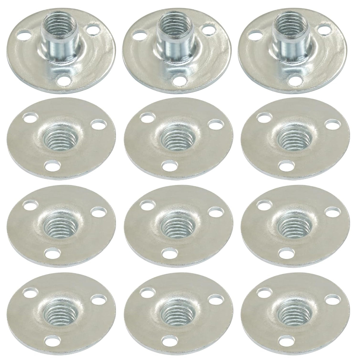10 Pcs M8 Brad Hole T Nut Carbon Steel Screw-in T-Nuts
