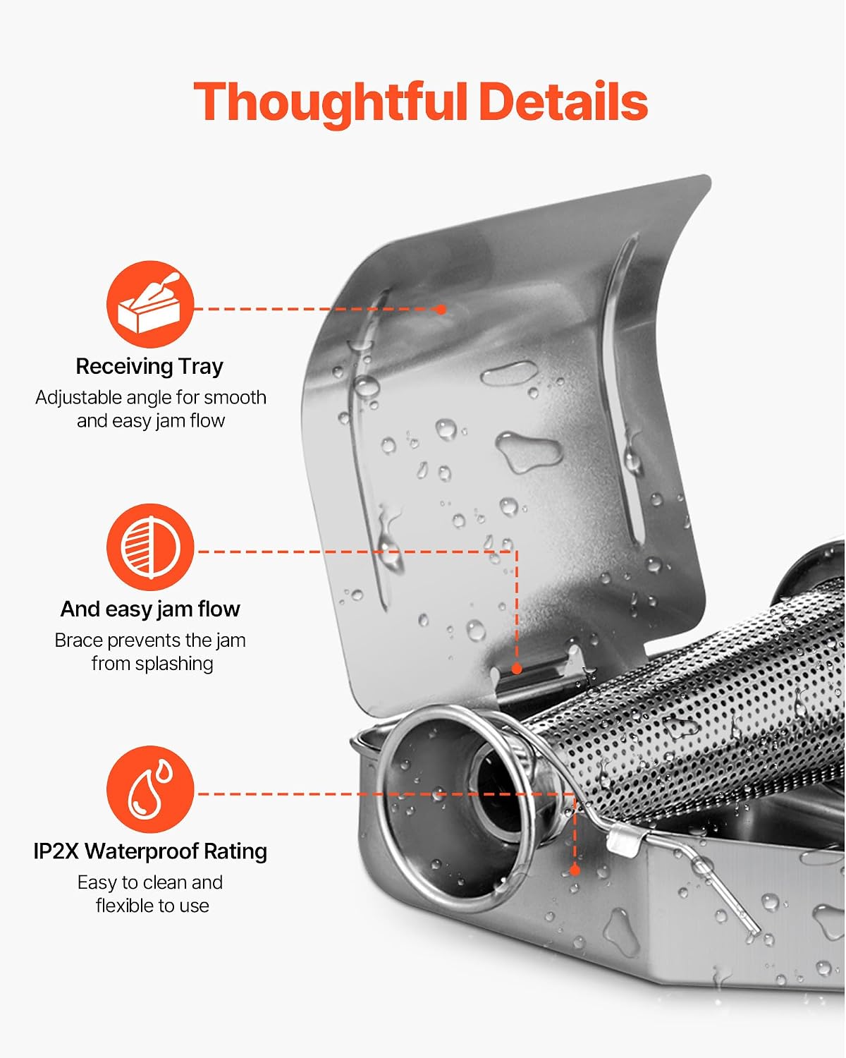 110V Electric Tomato Strainer 370W Commercial Grade Tomato Milling Machine Stainless Steel Tomato Press and Strainer