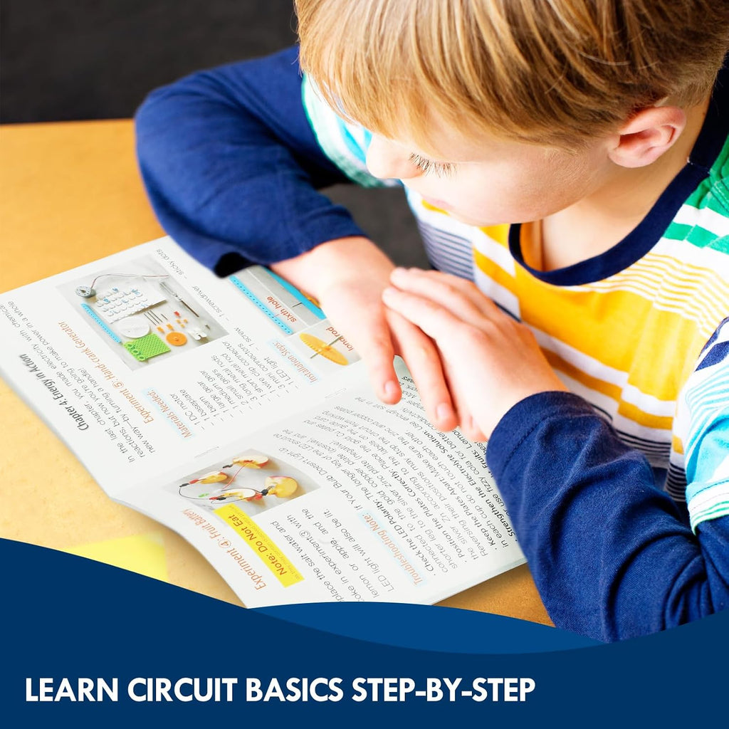 STEM Electric Circuit Kit, Electricity Science Project Light Bulb Experiments for Kids Teens, Electrical Engineering
