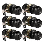6 Pack Privacy Door Knob for Bathroom or Bedroom Door Knobs, Round Interior Door Knobs, Indoor Door Knob, Keyless