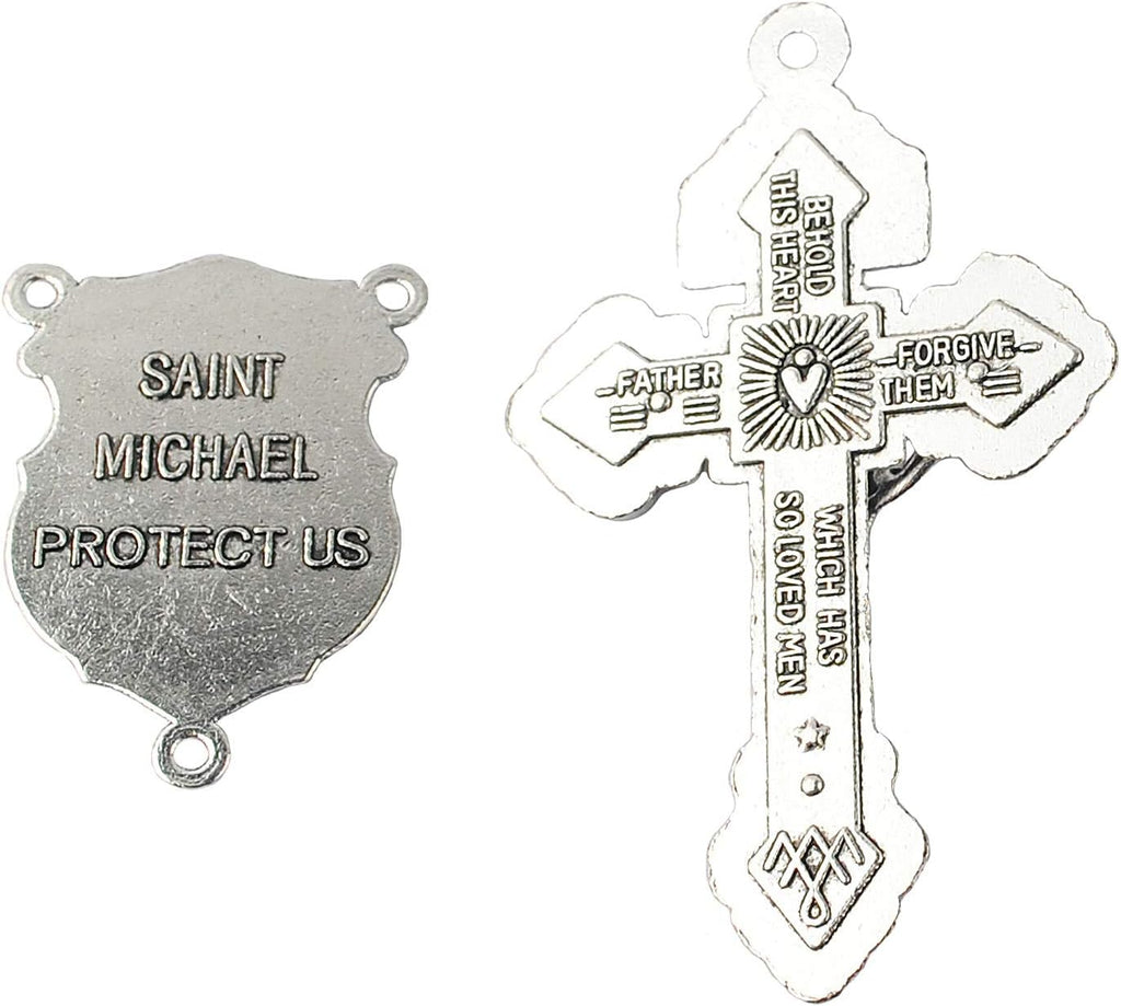 Rosary Making Pardon Crucifix Centerpiece St Michael Shield Medal