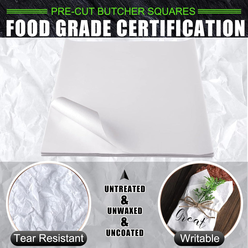 100 Pcs White Butcher Paper Sheets for Sublimation,12 x 12 Inches