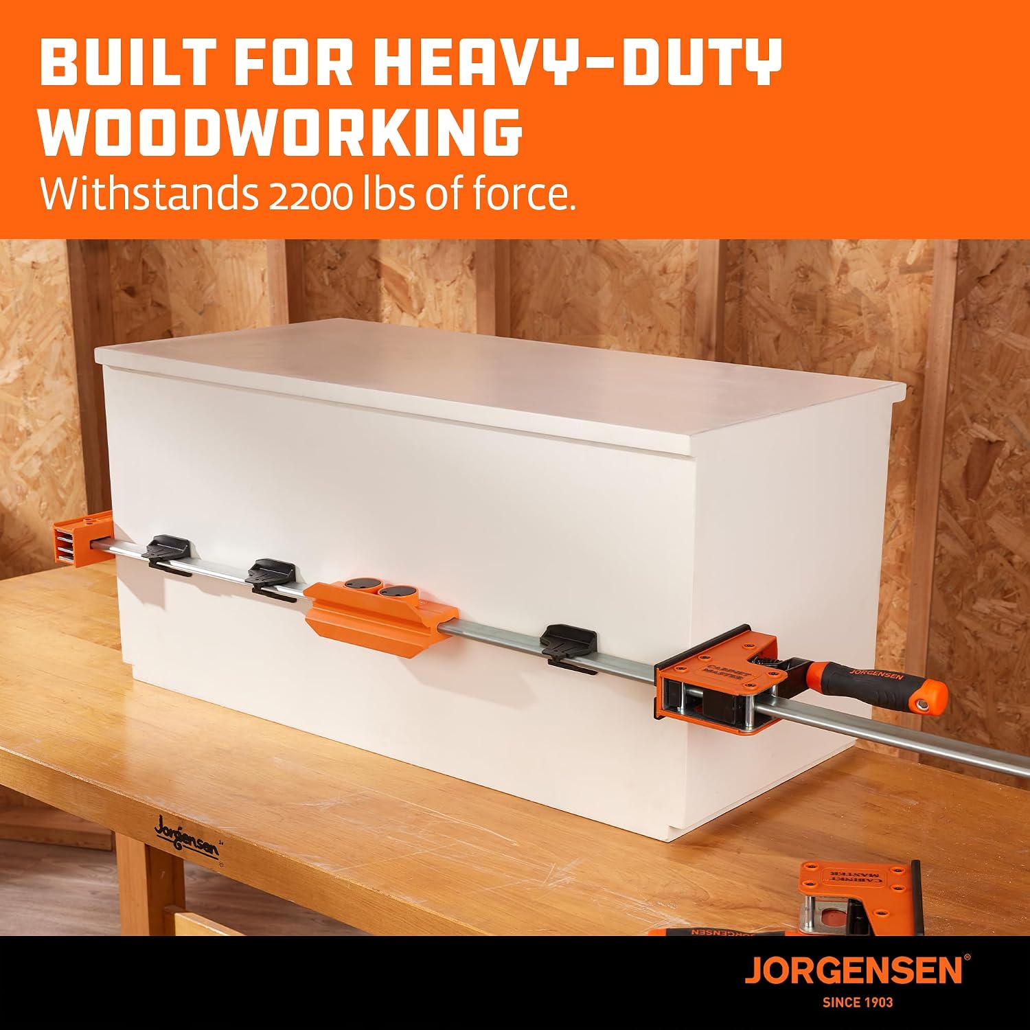 Parallel Clamp Extender, Heavy-Duty Aluminum Connector | 2200LBS Strength, Quick Tool-Free Lock, Extend Clamping