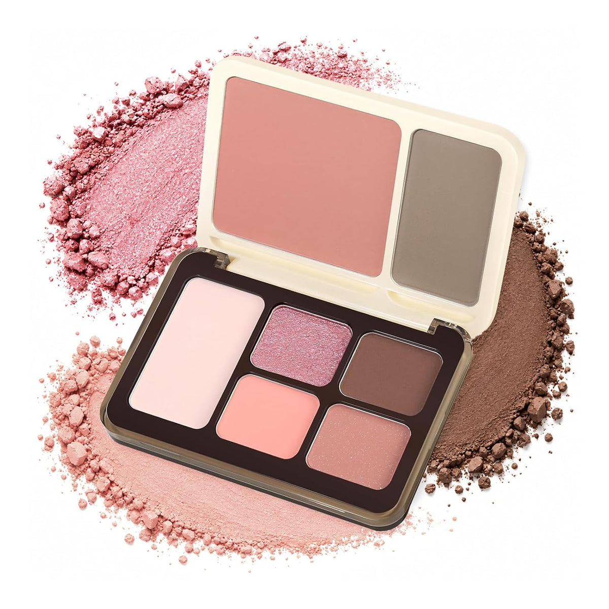 All-in-One Makeup Palette Matte Shimmer Eyeshadow, Blush & Contour
