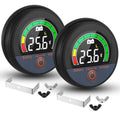 2 Set 12V 24V 48V 60V 84V Battery Monitor with Alarm LCD Digital Display Golf Cart Battery Meter Battery Voltage