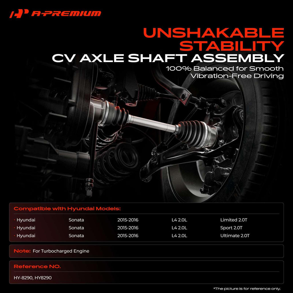 A-Premium Front Right Passenger Side CV Axle Shaft Assembly