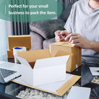 9x6x4-Small-Shipping-Boxes-30-Pack-White-Corrugated-Box-Mailers, Cardboard Boxes for Packaging Small Business, Mailing