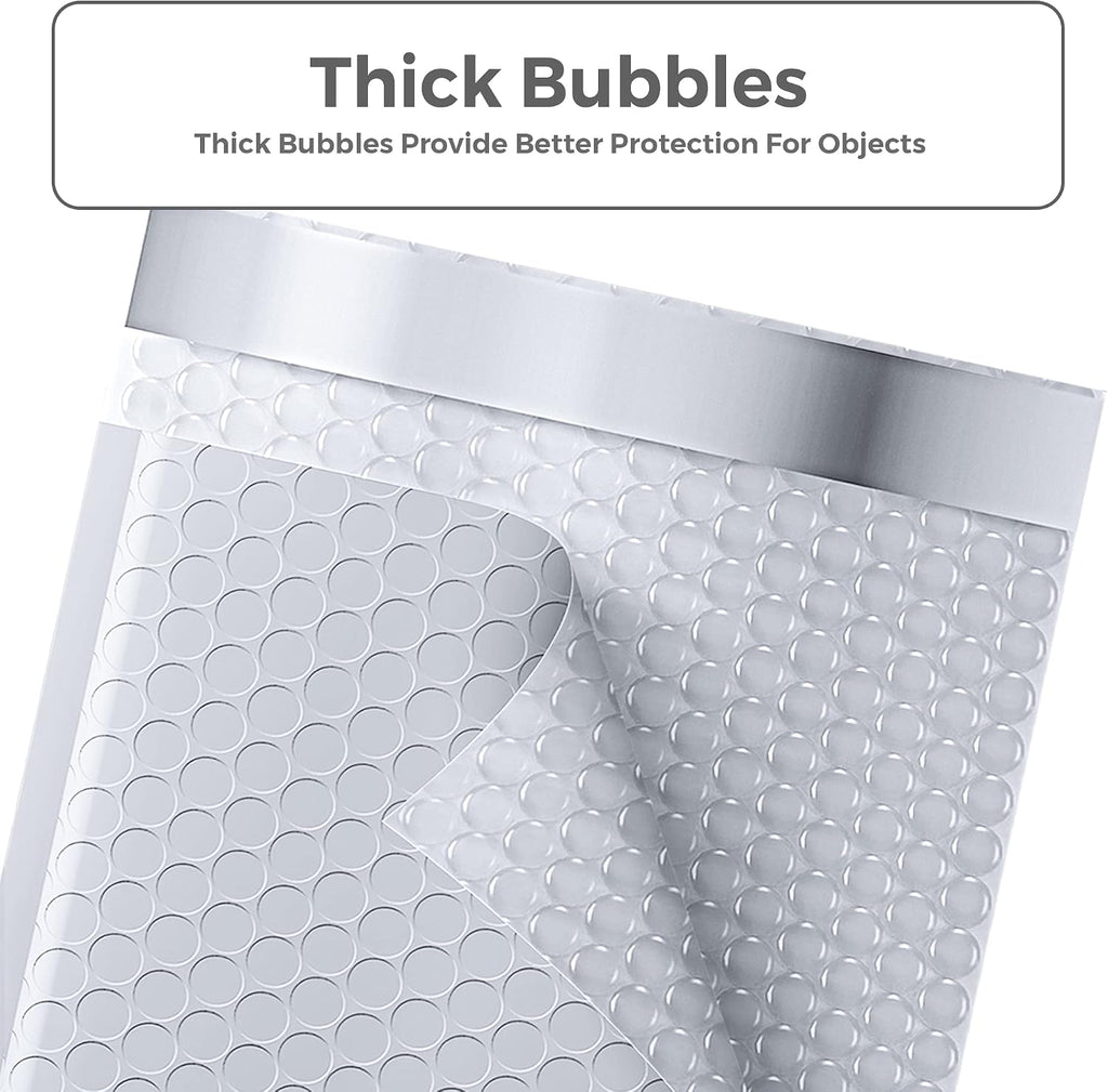Bubble Mailers 8.5x12" White Padded Envelopes 40 Pack Self Seal