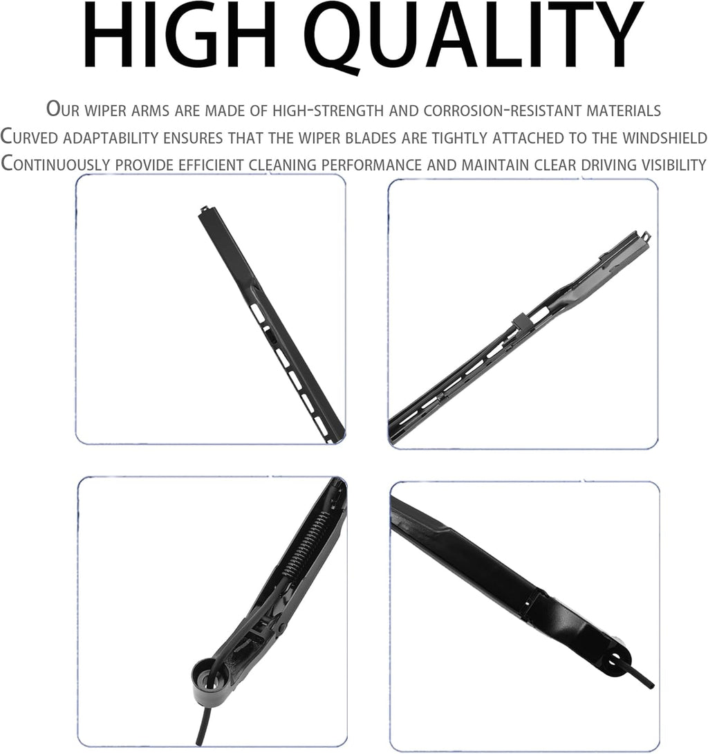 Front Left Windshield Wiper Arm Kit Fits Compatible with Chevrolet GMC 2007-2020 Cheyenne Silverado Sierra 1500 2500