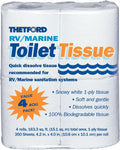 RV/ Marine Toilet Tissue - Toilet Paper for RV and Marine - 1-ply - 4 rolls - Thetford 20804