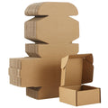100 Pcs 4x4x2'' Shipping Boxes Corrugated