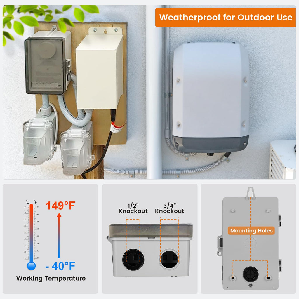 SURAIELEC WiFi Pool Timer, 40Amp 2HP, 120/240/277VAC, Smart Pool Controller