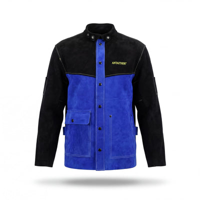 Leather Welding Jacket Heat Flame Resistant Coat, 2X