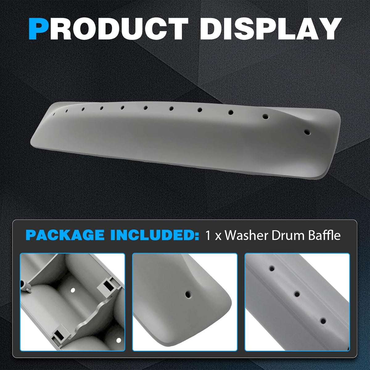WPW10597205 Washer Drum Baffle Replacement Compatible With Whirlpool Maytag