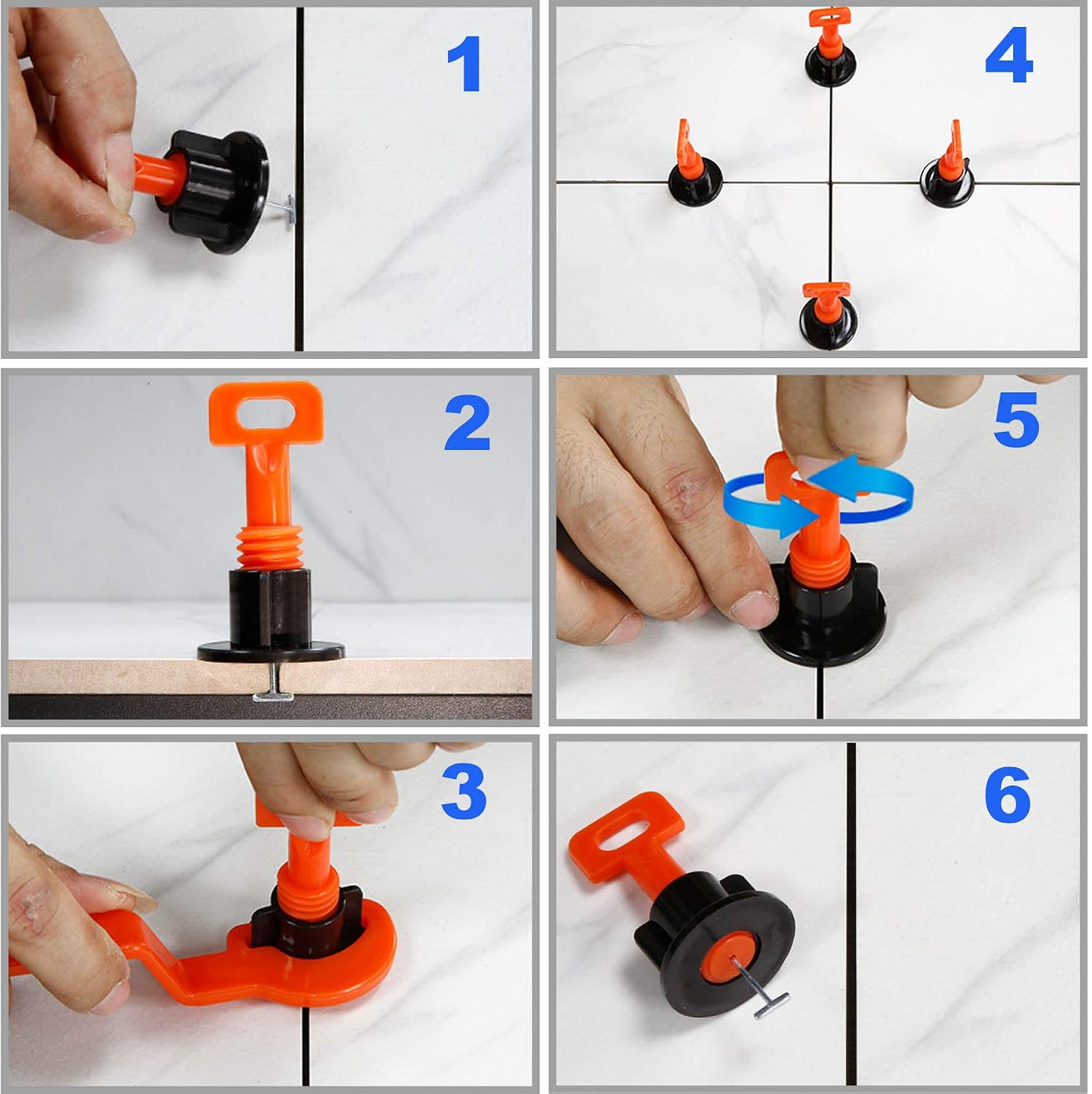 Tile Leveling System Kit with 100pcs Tile Leveler