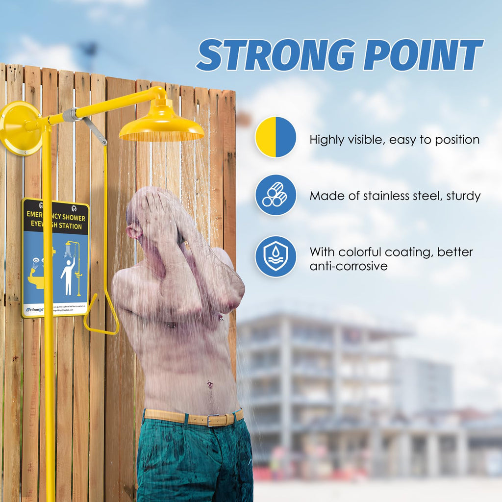 Emergency Shower Safety Shower Outdoor Horizontal Mounted Drench Shower
