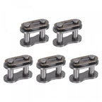 uxcell 5Pcs Chain Master Connector Link Roller, 1/2" Pitch Carbon Steel, Standard Connecting Split Links for 08B Chain