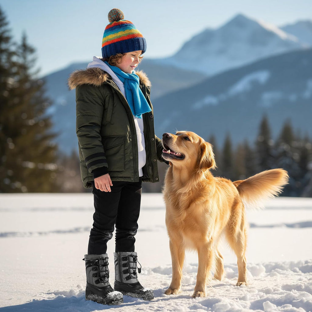 Boys Warm Anti-Slip Snow Boots