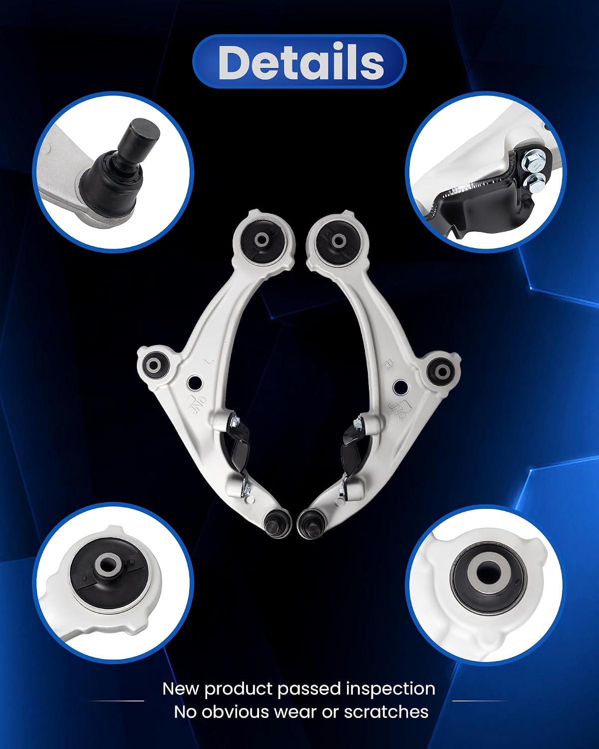 Front End Suspension Kit 12pcs, Include Lower Control Arm with Ball Joint, for 2007-2012 Nissan Altima 2013 2-Door Coupe Only （K620195 K750094 ES800357 EV800356 K750255）