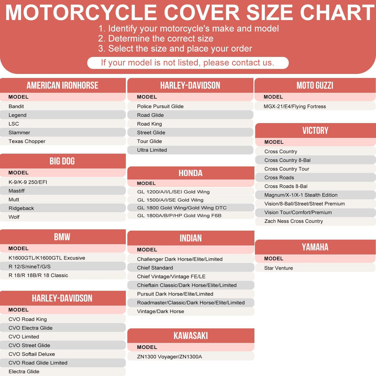 Motorcycle Cover Waterproof Outdoor,116" Durable 420D Oxford Cloth
