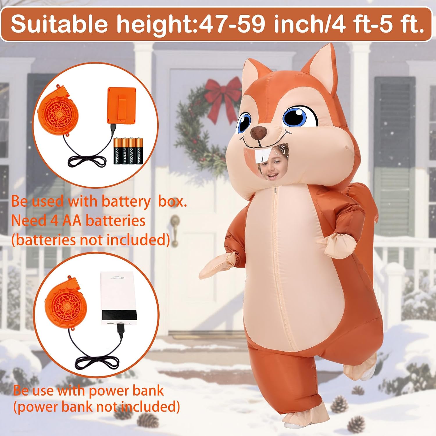 Inflatable Squirrel Costume Kids Thanksgiving Inflatable Costume Christmas Blow Up Squirrel Costumes Halloween