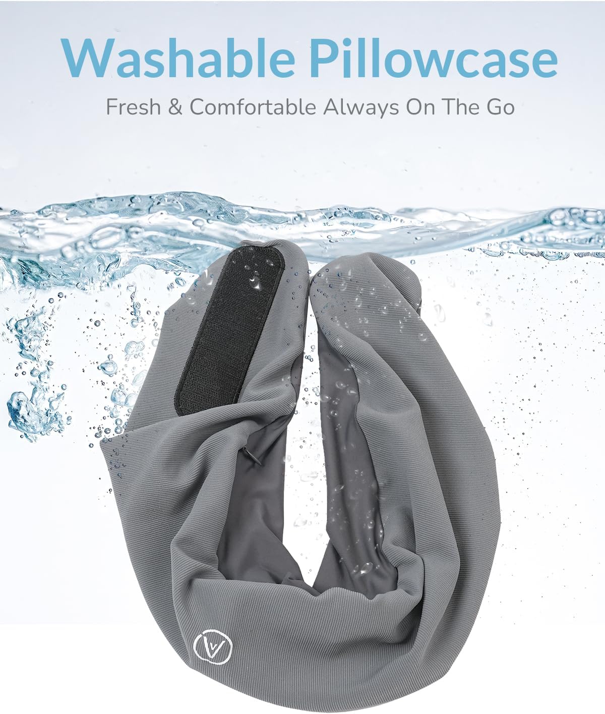 Travel Pillow for Airplane - Memory Foam Neck Travel Pillow with 360° Chin & Neck Support, Dual Raised Sides