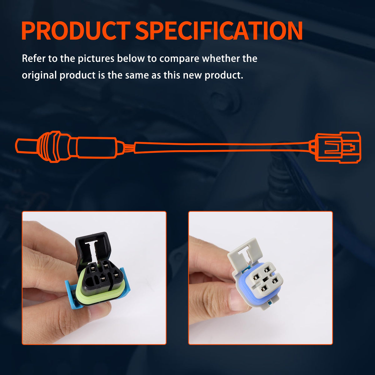 HiSport O2 Oxygen Sensor Kit Upstream Downstream Compatible with Chevy