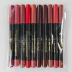 Matte Lip Crayon Set, 10PCS Lip Liner High Pigment Long Lasting Lipstick Pencil (SET A, 10 Count (Pack of 1))
