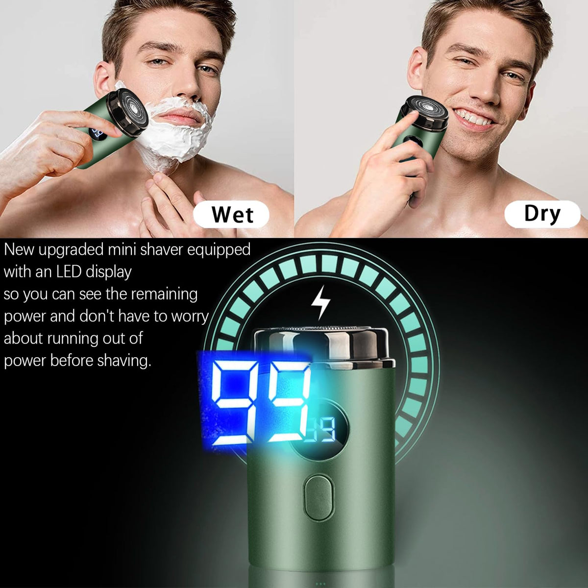 Mini Portable Electric Shaver, 2025 New Upgrade Electric Shavers for Men