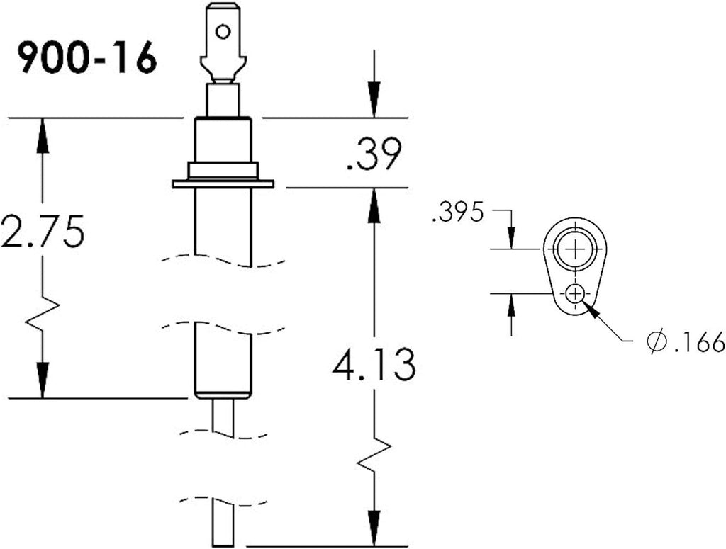 Furnace Flame Sensor Replaces York - Luxaire- Coleman S1-02530788700