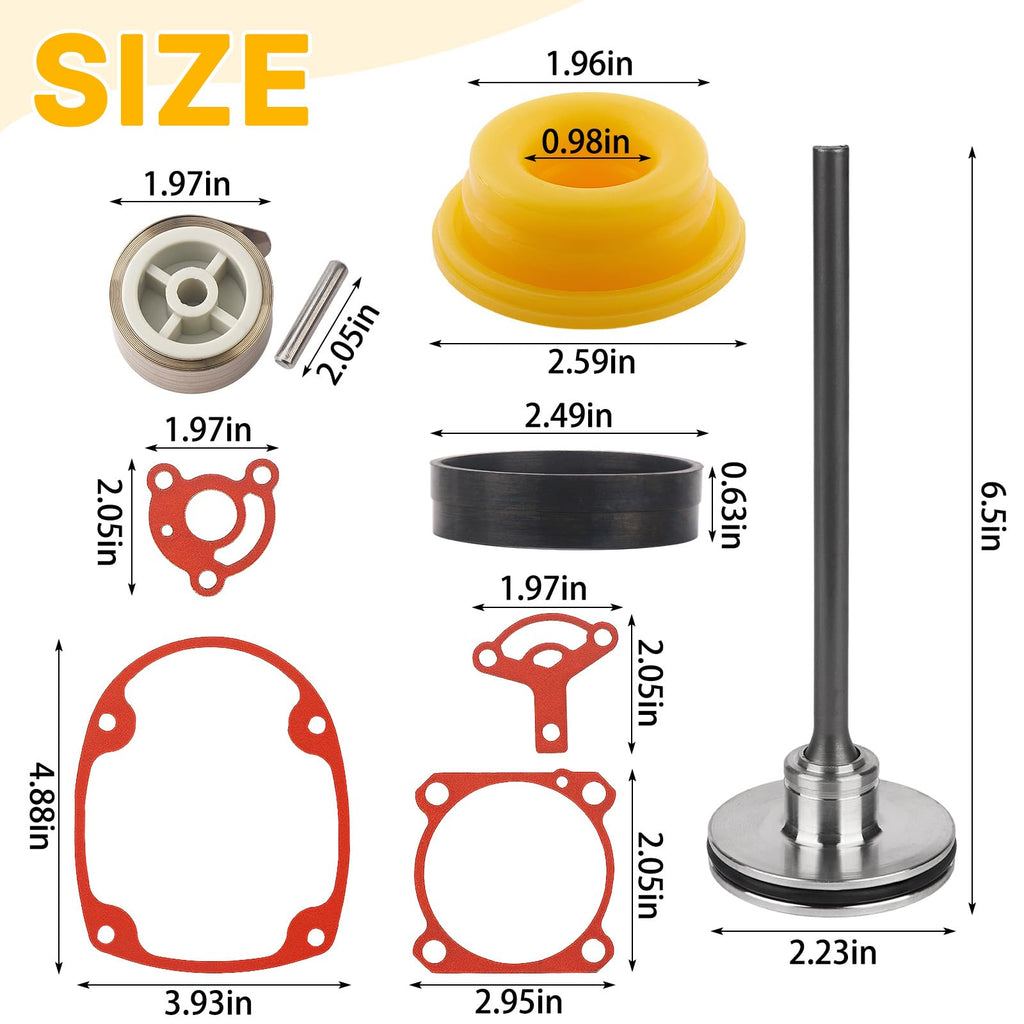 877-323 Tools Parts Gasket Kit，Include Bumper, Ribbon Spring, O-Ring