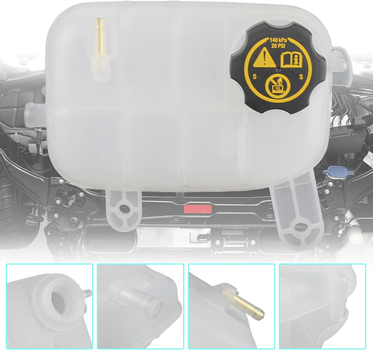 Engine Radiator Coolant Overflow Reservoir Tank Fit for Chevy