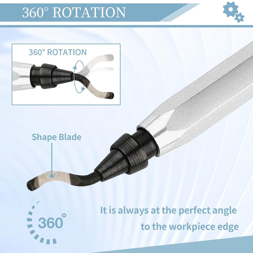 Deburring Tool with 12 HSS Blades for Metal Resin PVC 3D Print