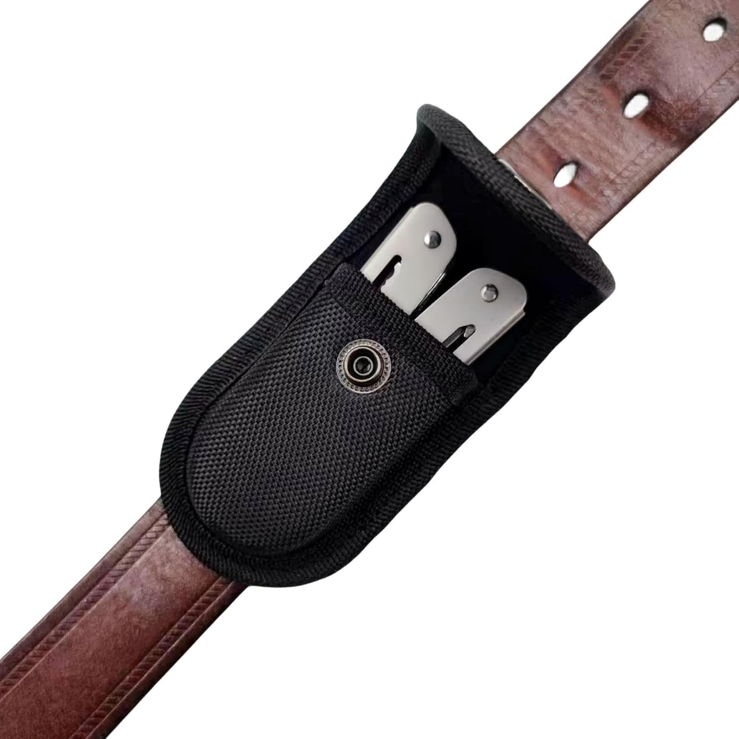 Nylon Sheath (Extra Small Size) for 3.5''-4'' Leatherman Multitool, Horizontally Carry Small Knife Case Fits