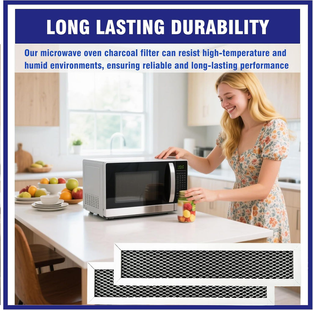 2 Pcs Microwave Charcoal Filter Mesh for GE PVM9179DF2WW, PVM9179SR1SS