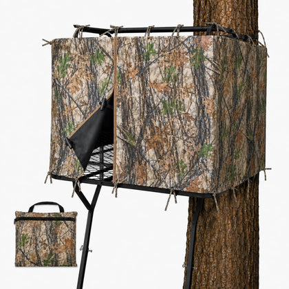 Tree Stand Blind Cover Kit for Deer Hunting, Tree Stand Skirt