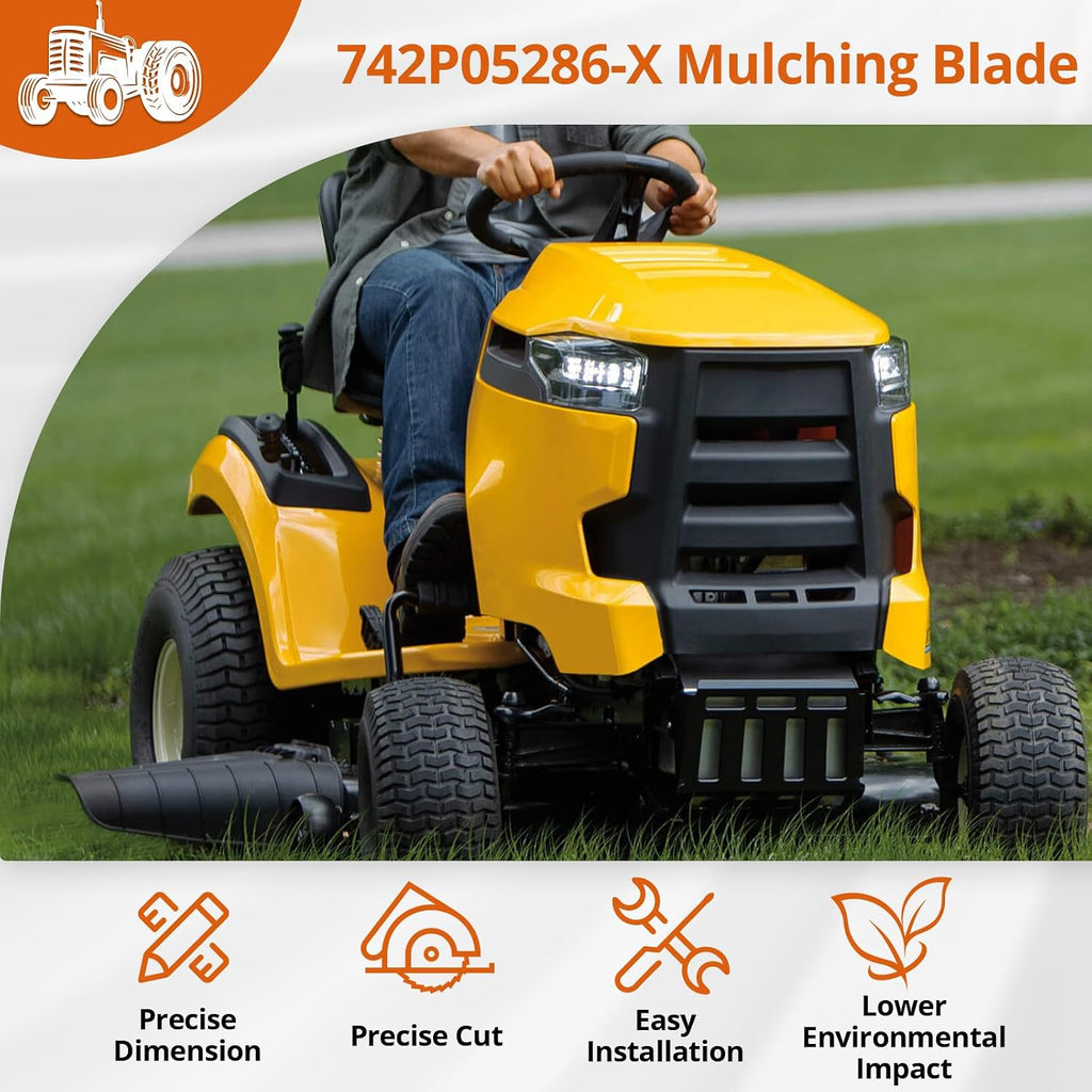 742P05086-X Mower Blades Fit for Cub-Cad et 54" Deck ZT1-54, ZT2-54, ZTS2-54 Zero-Turn, 742P05286X Mulching Blade