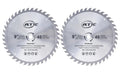 9" 40 Tooth Carbide Tip General Purpose Wood Cutting Circular Saw Blade with 5/8" Arbor (2 Pack)