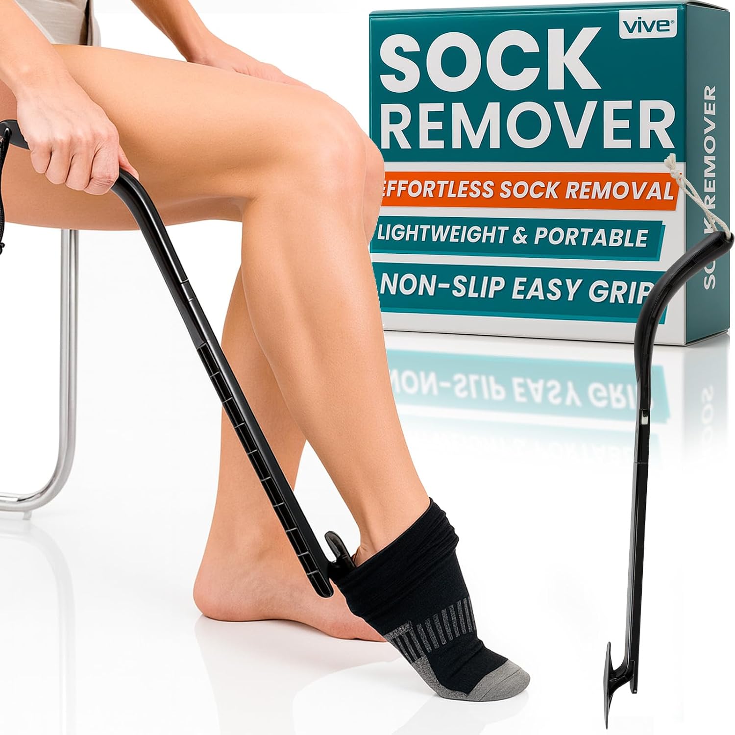Sock Remover Device for Seniors - Sock Aid and Shoe Horn